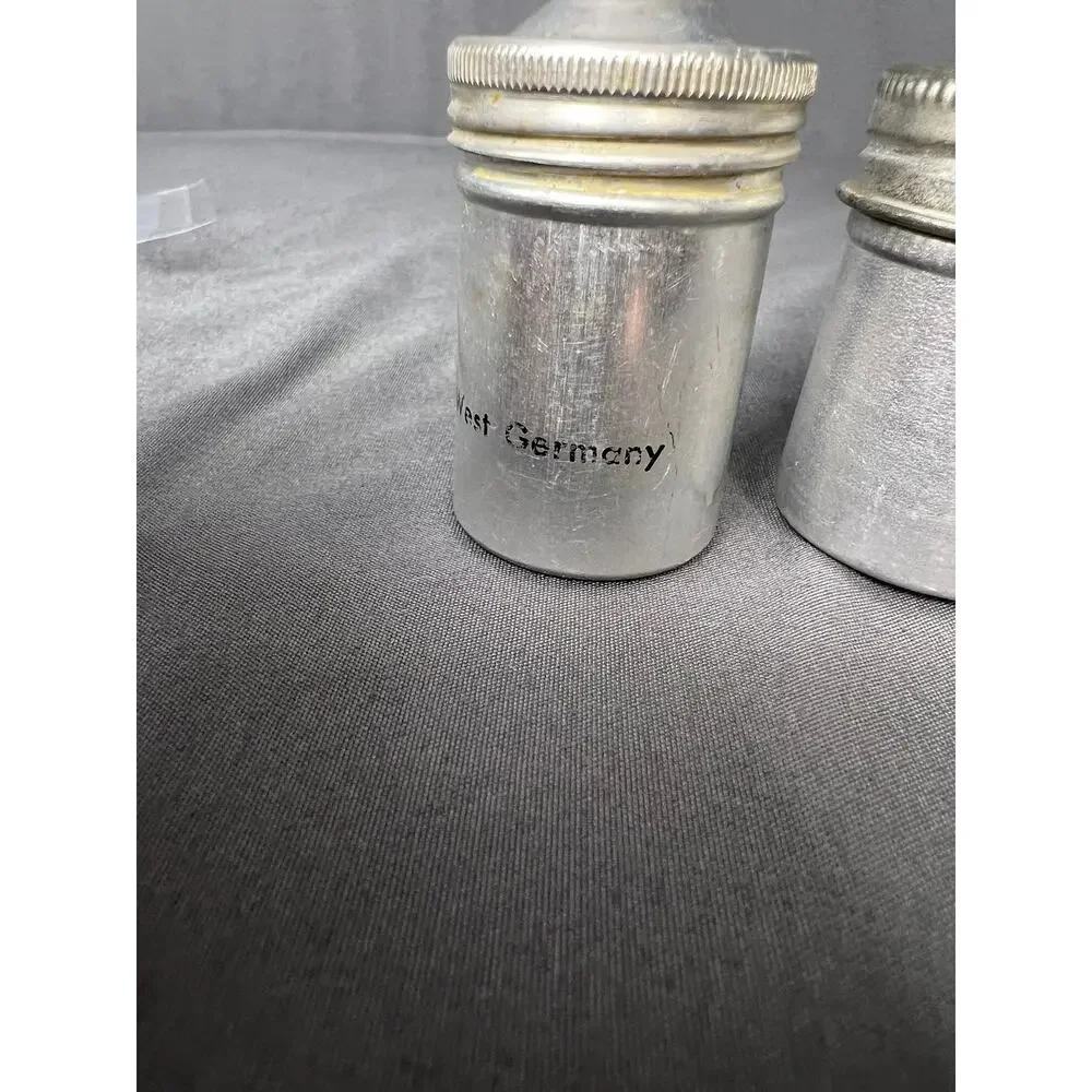 Vintage Metal Film Cans Set of 2
